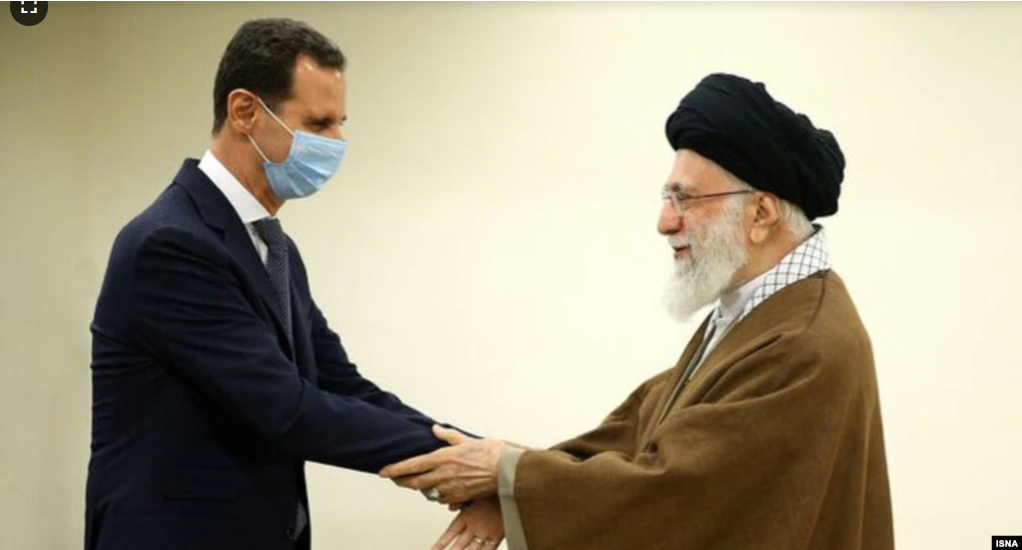 2022-05-09_014251.pngدوشنبه ۱۹ اردیبهشت ۱۴۰۱ تهران ۰۱:۳۹ 
سفر غیرمنتظره اسد به تهران؛ خامنه‌‌ای می‌گوید نباید بگذاریم روابط ایران و سوریه تضعیف شود