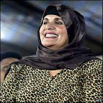 همسر معمر قذافی رهبر لیبی