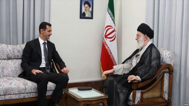 دیدار بشار اسد رئیس جمهوری سوریه با آیت الله خامنه ای رهبر جمهوری اسلامی ایران در تهران - مهر ۱۳۸۹