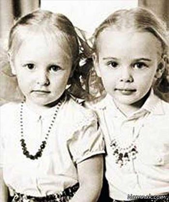 عکس قدیمی دختران ولادیمیر پوتین