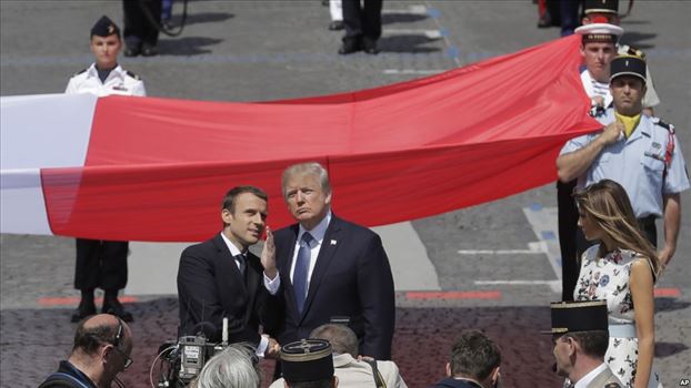 C7E70AB0-27FC-49F5-9B5C-225B30A29396_cx0_cy5_cw0_w1023_r1_s (1).jpg - حضور پرزيدنت ترامپ در مراسم روز فرانسه؛ صدسالگی ورود آمریکا به جنگ جهانی اول