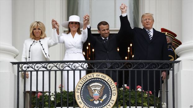 EAC769B6-79C9-402C-AA7B-8A5A31124854_cx0_cy6_cw0_w1023_r1_s.jpg - استقبال رسمی از رئیس جمهوری فرانسه توسط پرزیدنت ترامپ